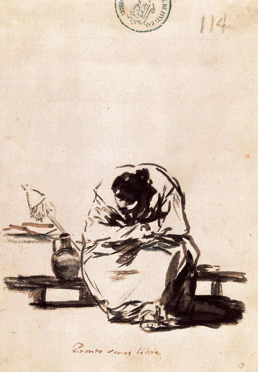 Snart er du fri av Francisco de Goya