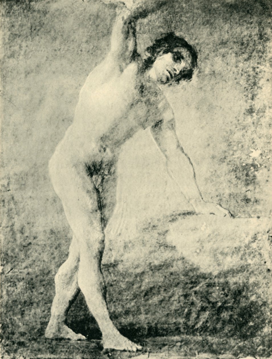 Stående naken mann, 1789, 1943. av Francisco de Goya