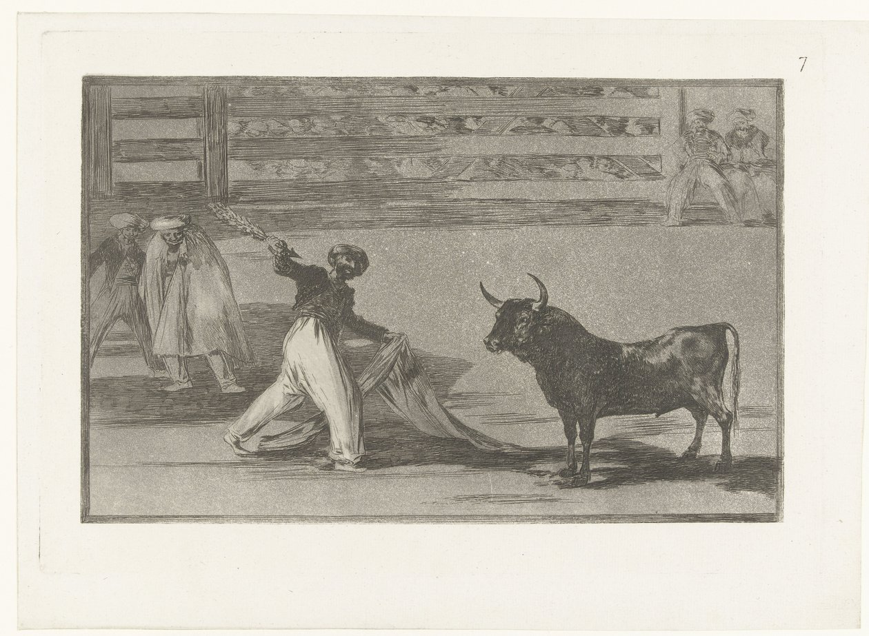 Stierenvechter møtte banderilla Opprinnelsen til harpunene eller banderillaene Stierenvechten (serietittel) Tyrefekting (serietittel) av Francisco de Goya