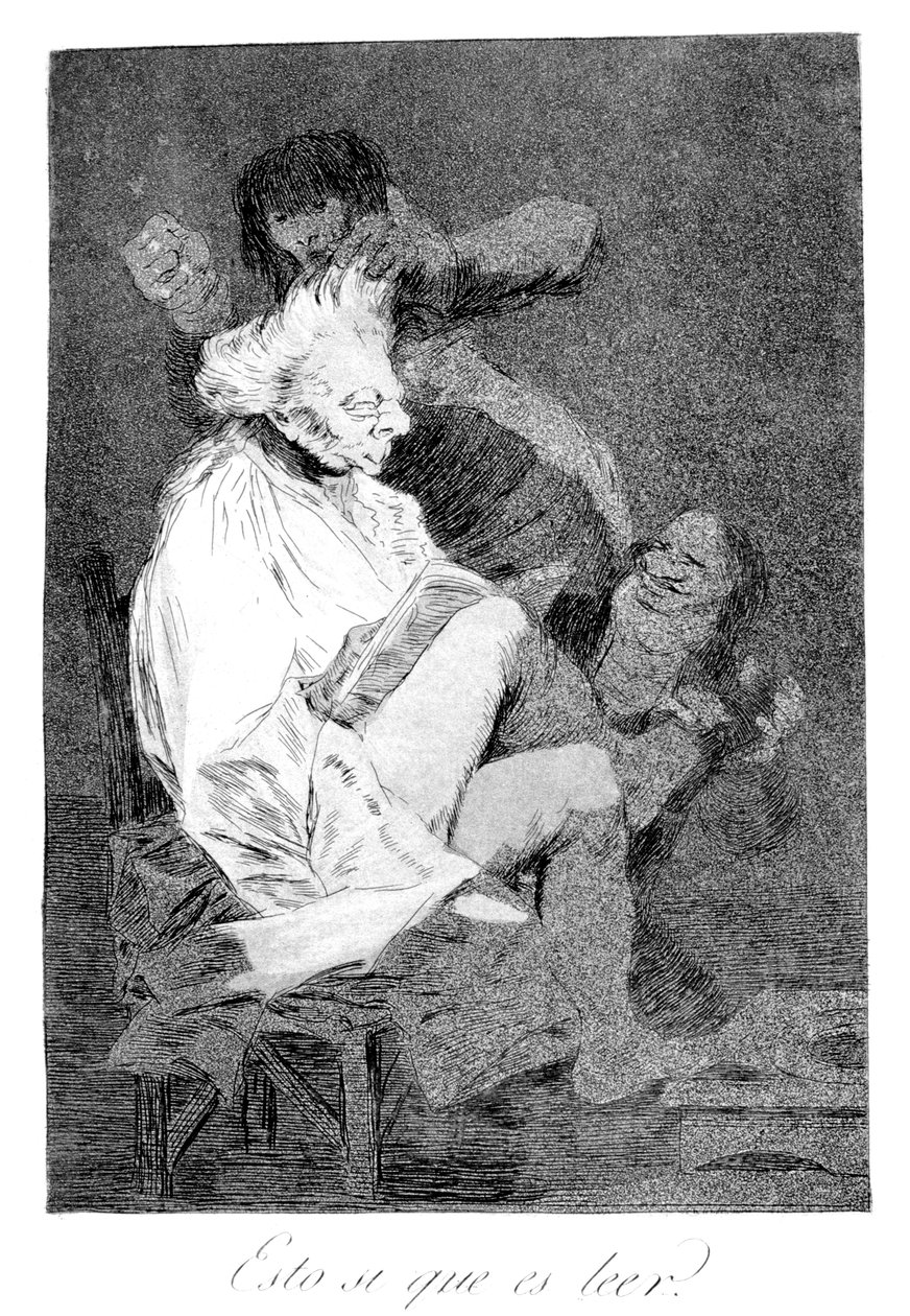 Det er absolutt å kunne lese, 1799 av Francisco de Goya