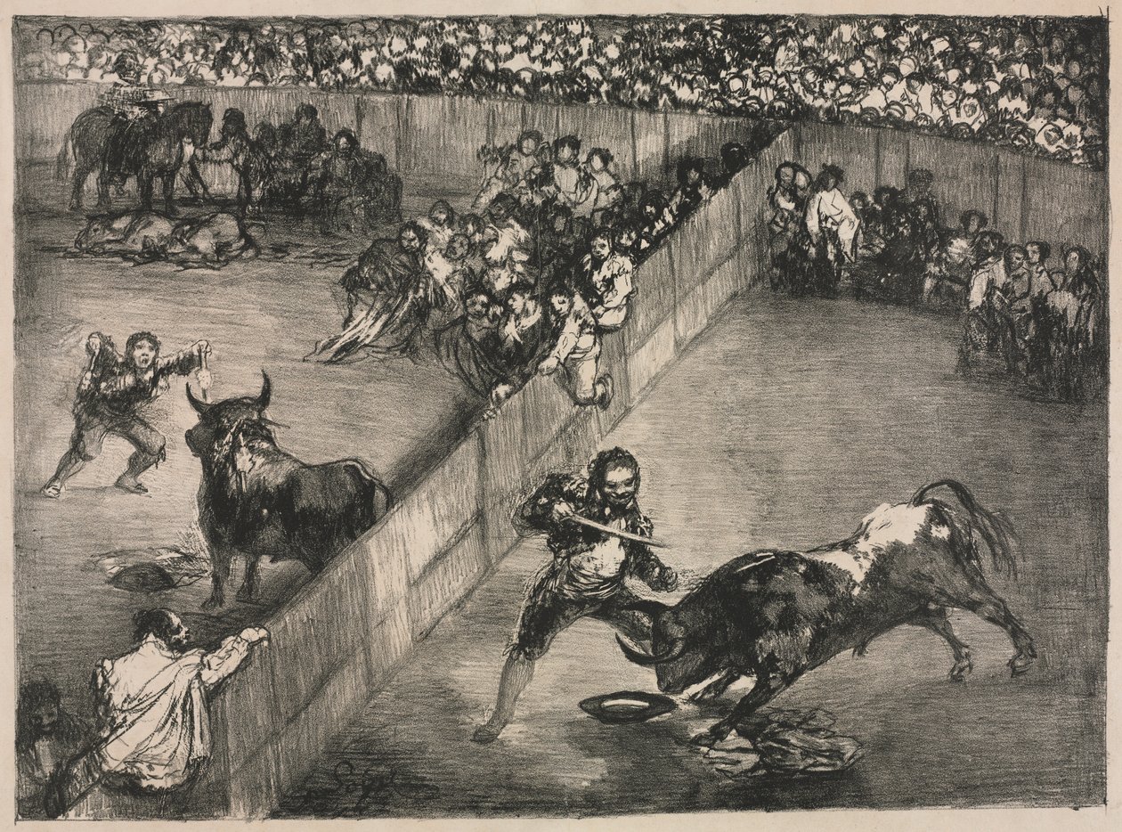 The Bulls of Bordeaux: Tyrekamp i en delt ring av Francisco de Goya