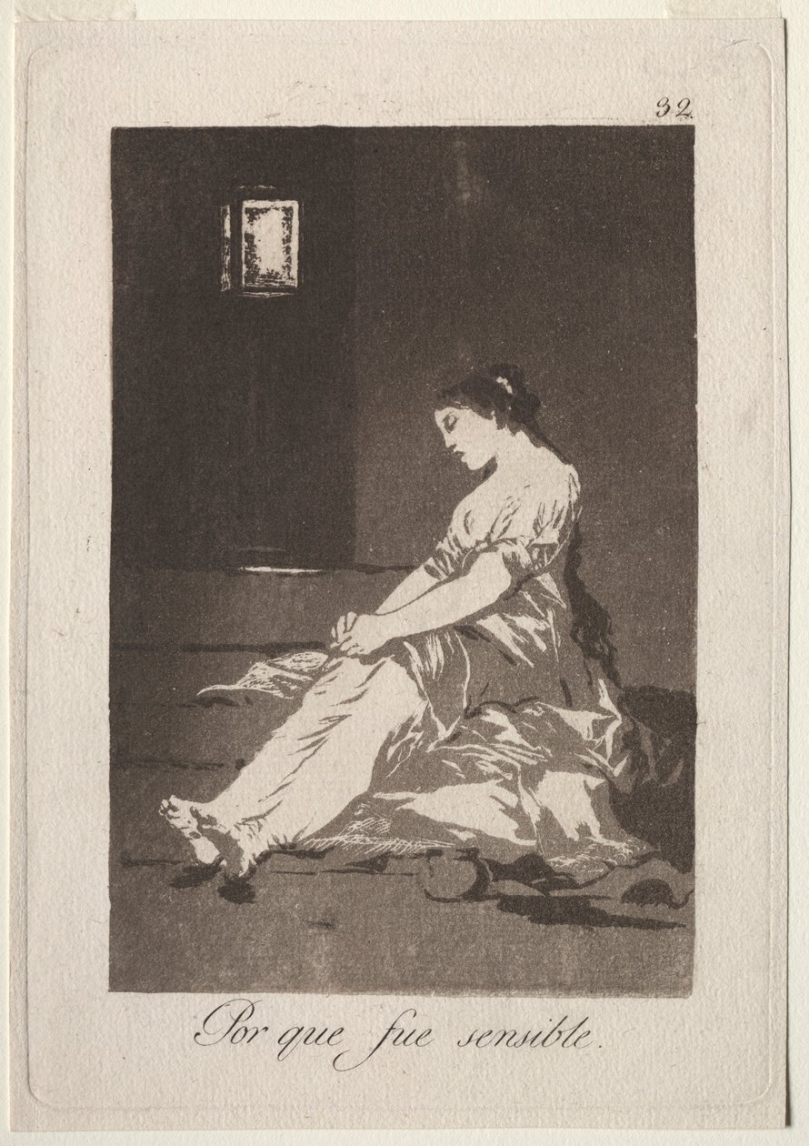 The Caprichos: Fordi hun var mottakelig, 1799. av Francisco de Goya