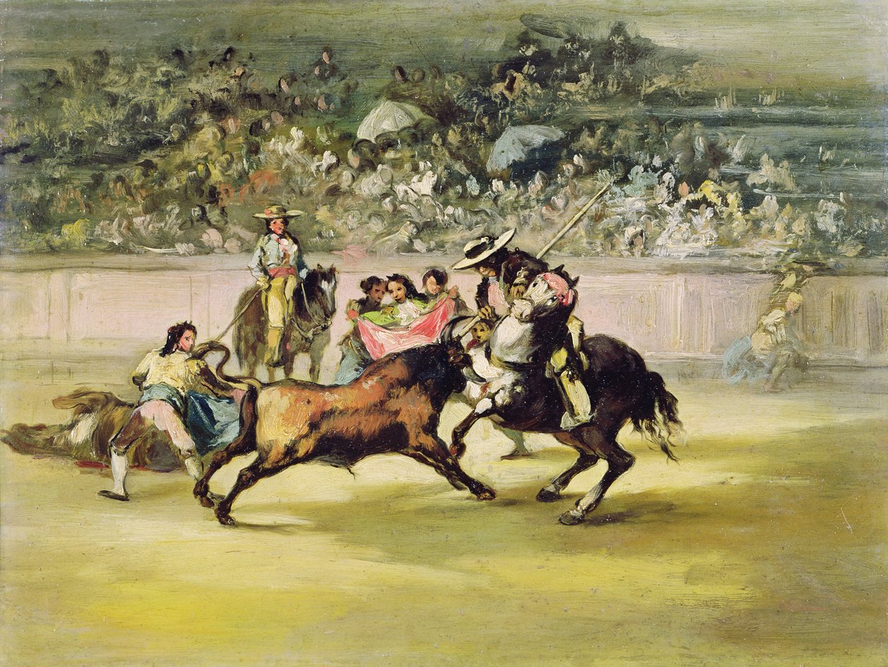 Den modige Randon som kjemper mot en okse av Francisco de Goya