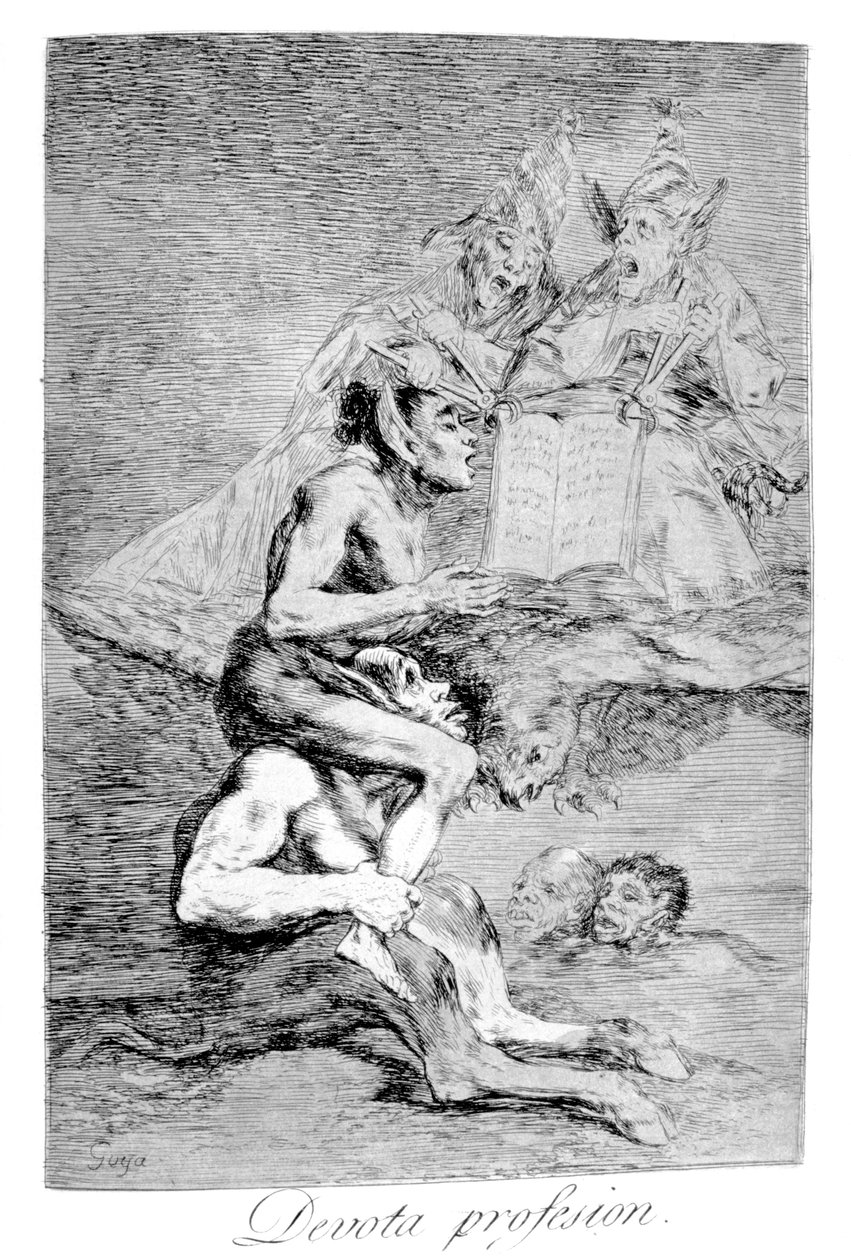 The Devout Profession, 1799 av Francisco de Goya