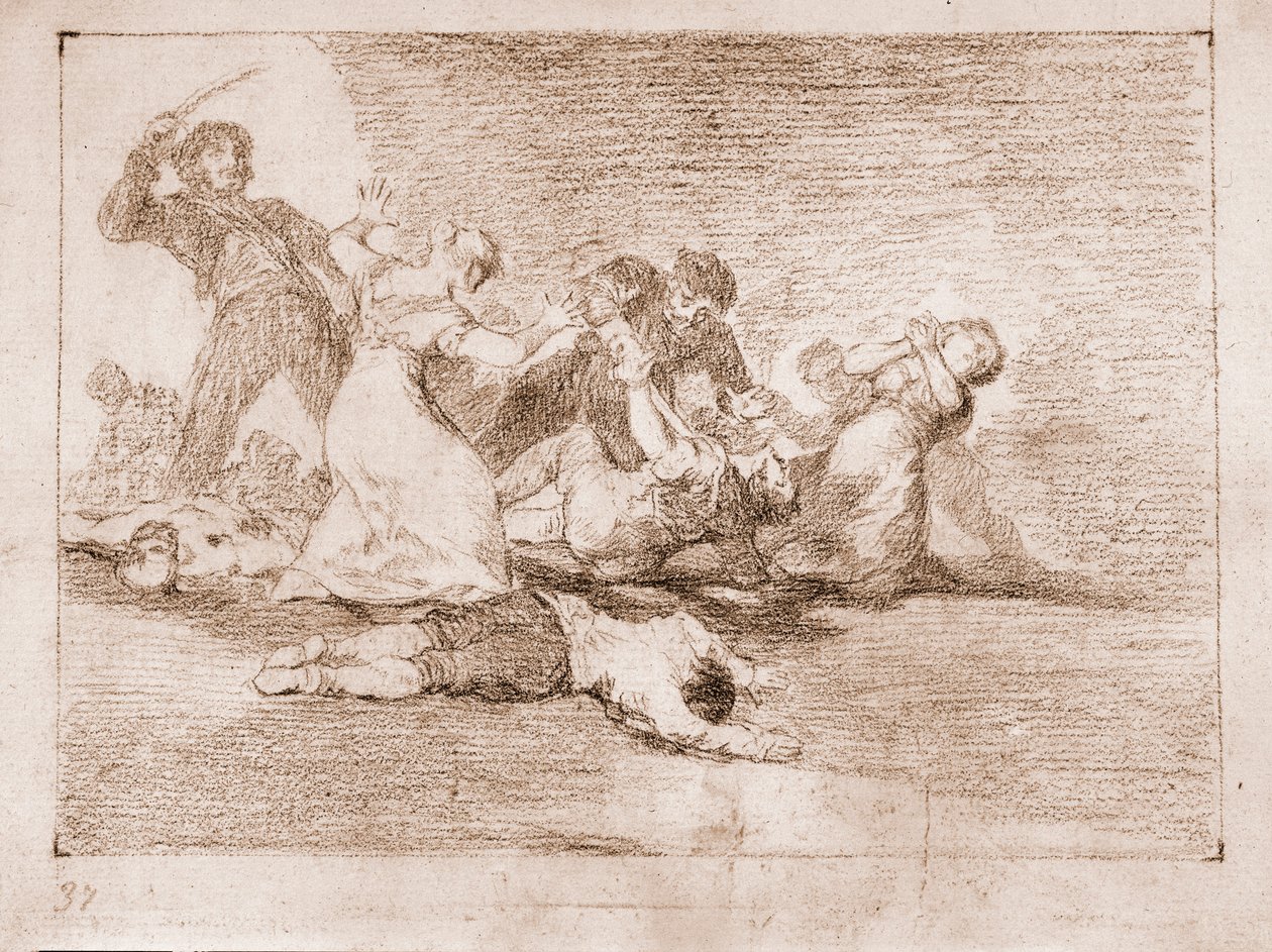 The Disasters of War: Infamous profit (Tegning av Francisco de Goya