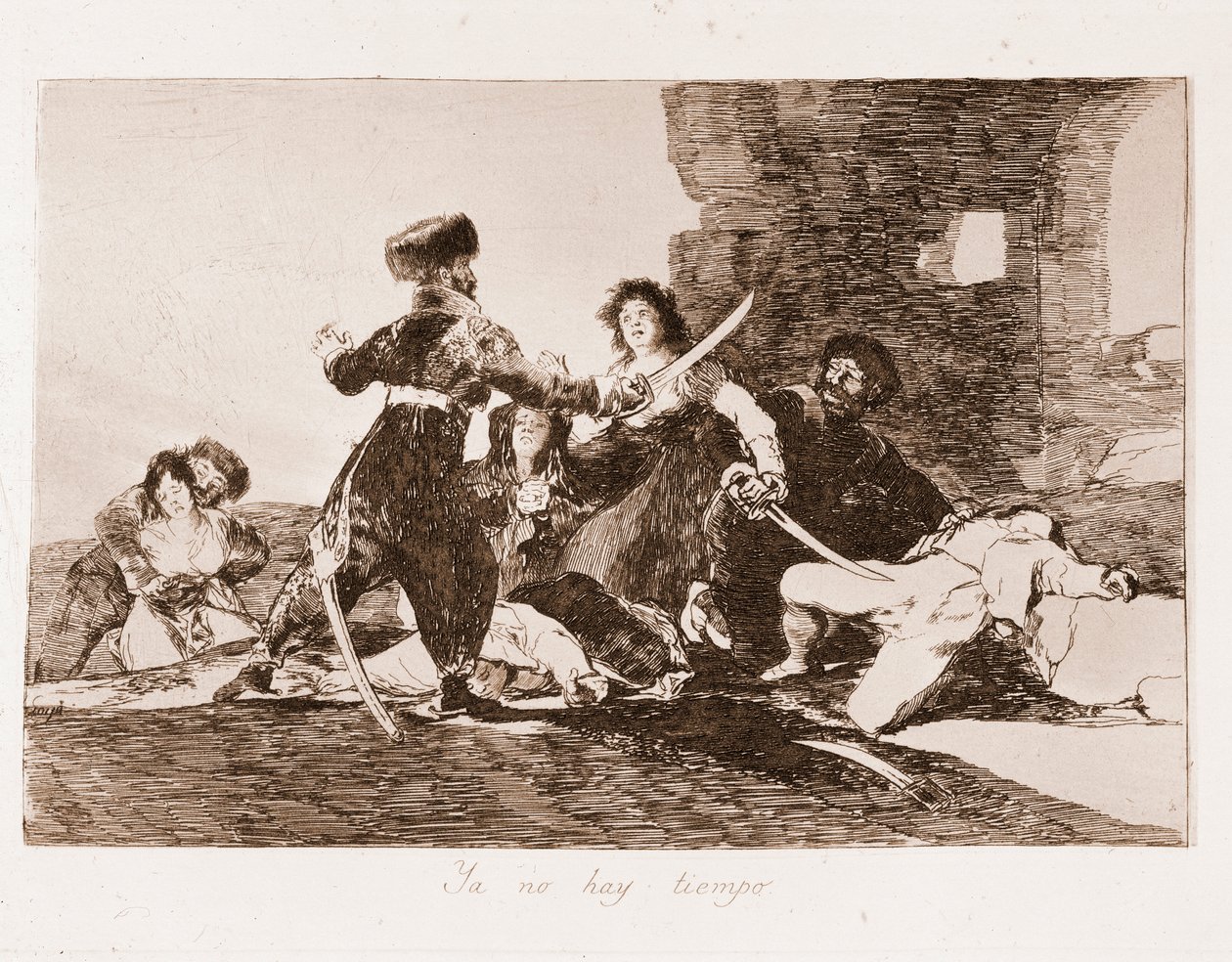 The Disasters of War: Det er allerede for sent (etsing etter tegning av Francisco de Goya