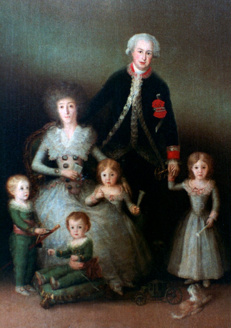 Hertugen av Osuna og hans familie, 1788 av Francisco de Goya