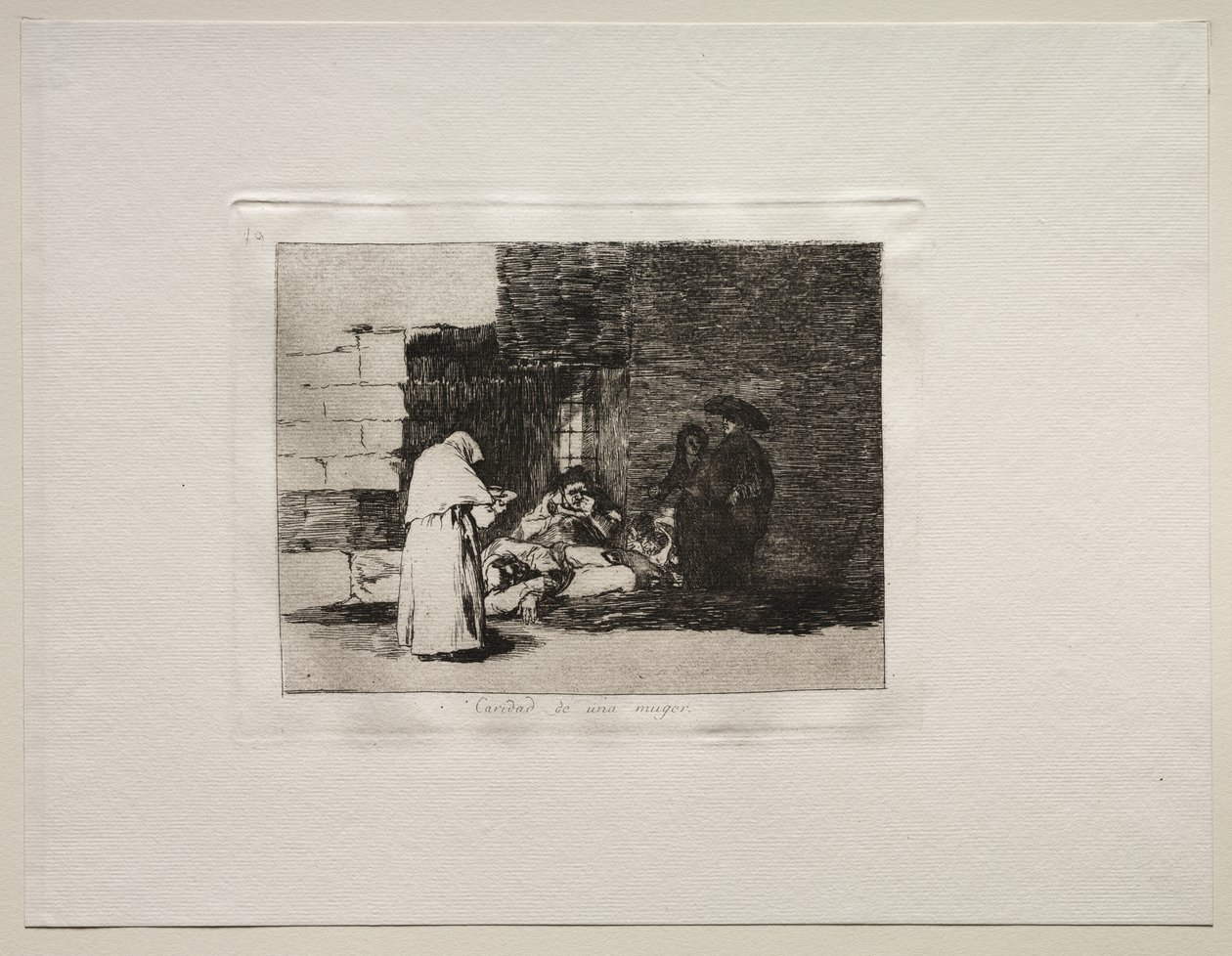 The Horrors of War: A Woman's Charity av Francisco de Goya