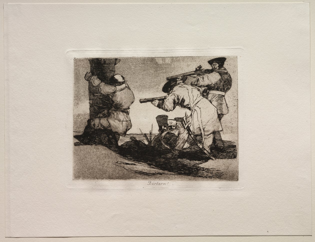 The Horrors of War: Barbarians! av Francisco de Goya