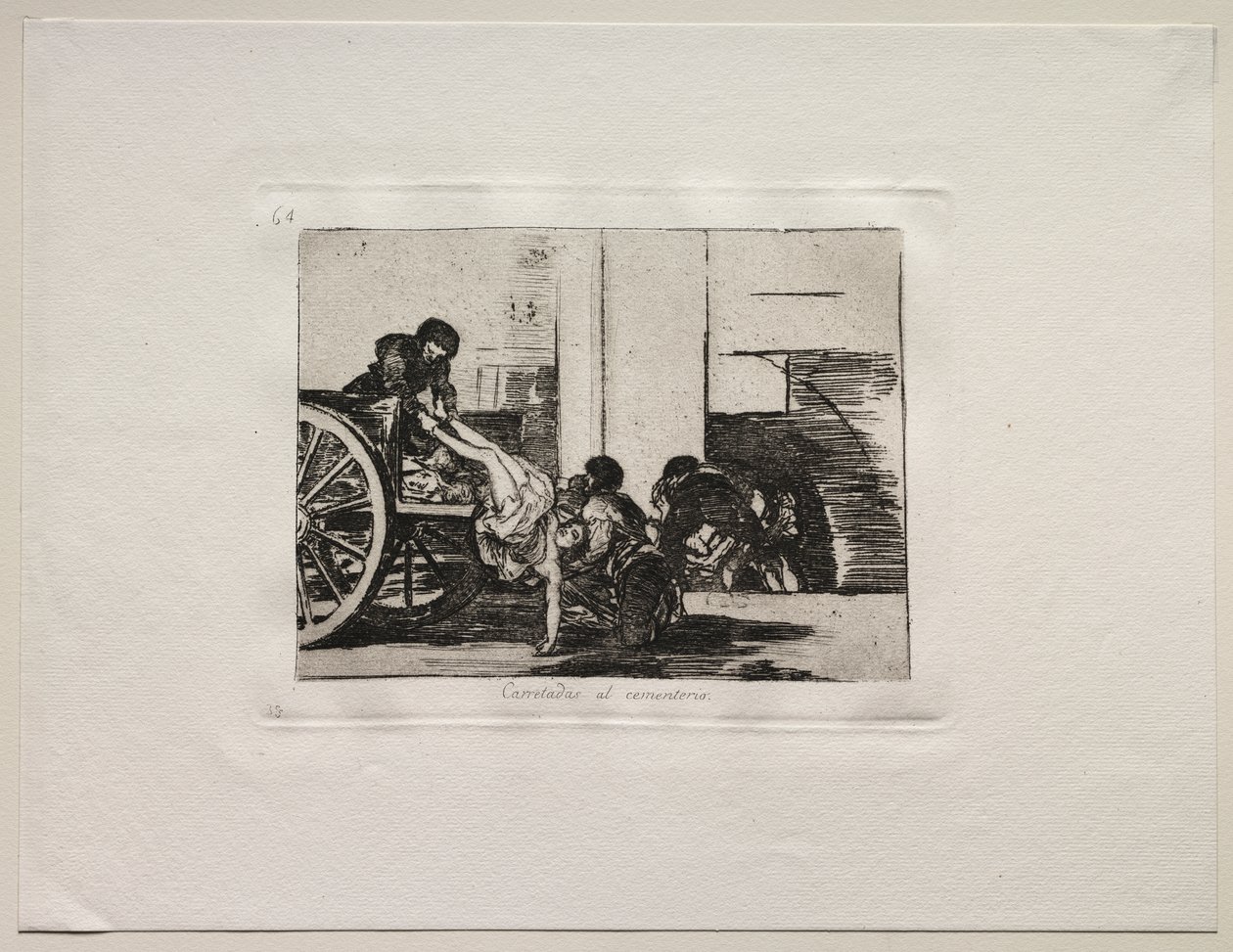 The Horrors of War: Cartloads to the Cemetery av Francisco de Goya