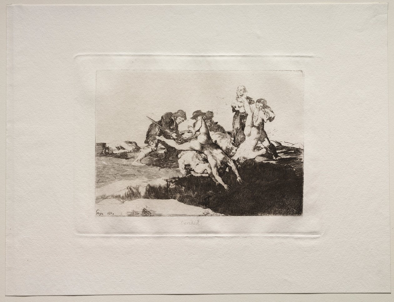 The Horrors of War: Charity, 1810. av Francisco de Goya