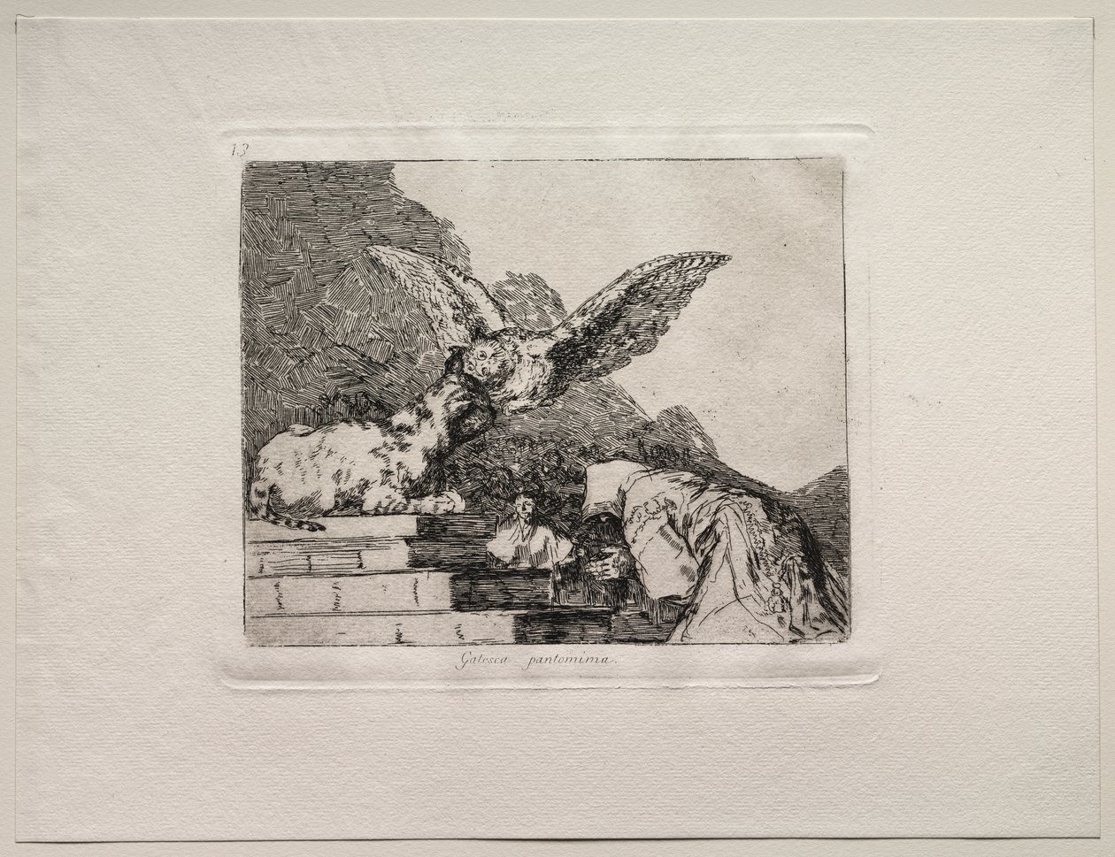 The Horrors of War: Feline Pantomime av Francisco de Goya
