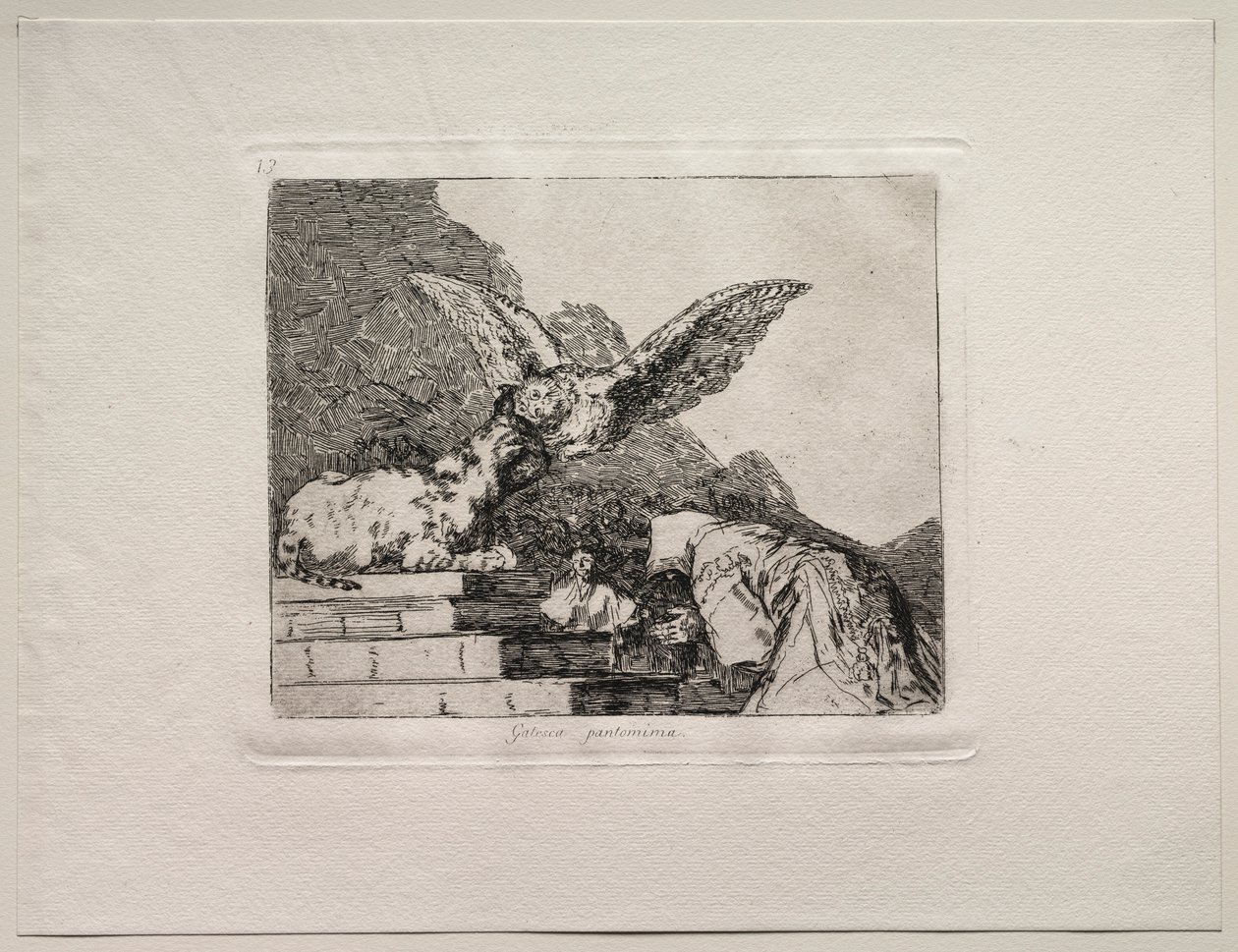 The Horrors of War: Feline Pantomime. av Francisco de Goya