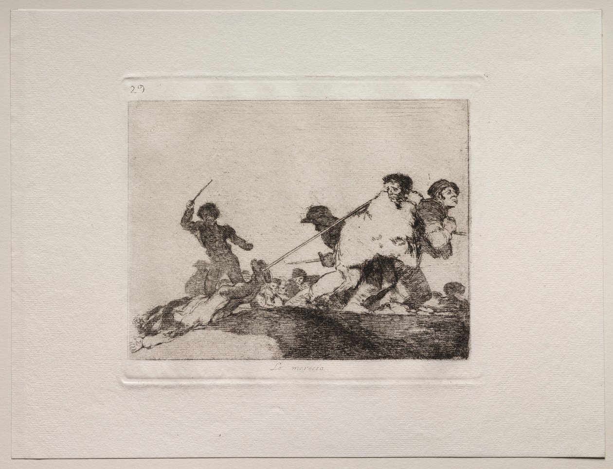 The Horrors of War: He Deserved It. av Francisco de Goya