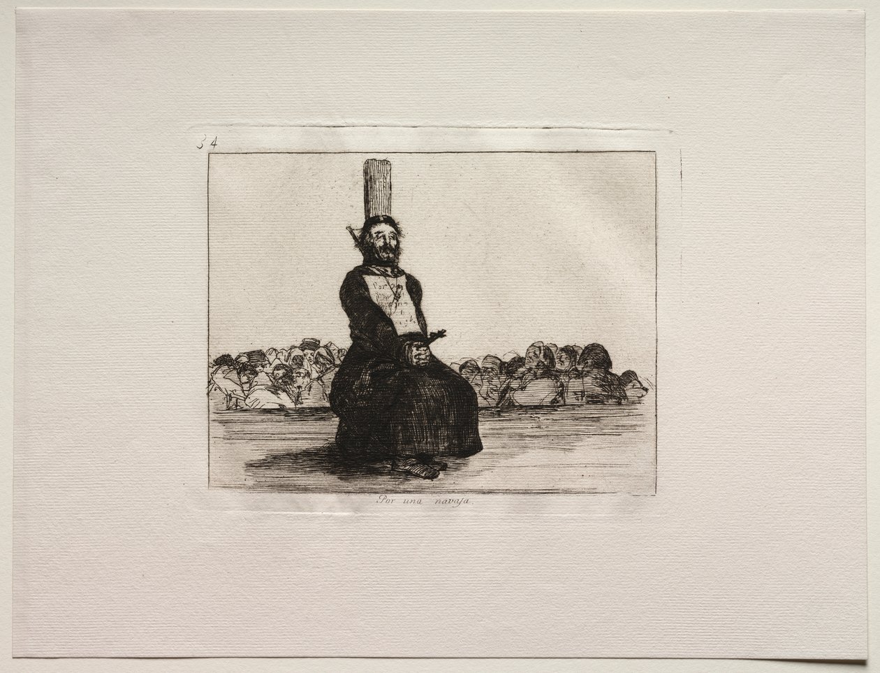 The Horrors of War: På grunn av en kniv av Francisco de Goya