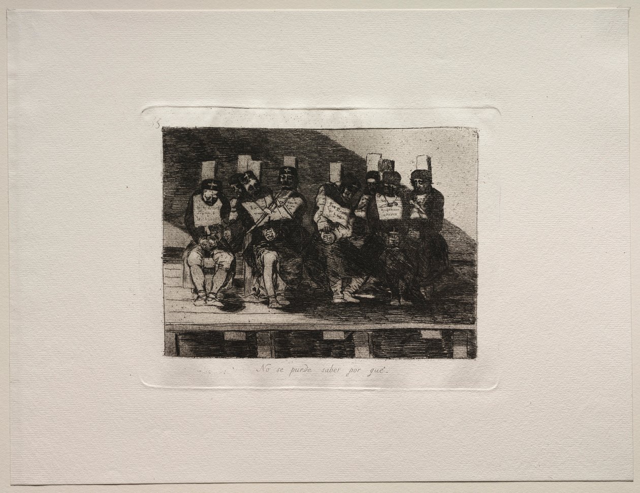 The Horrors of War: Man kan ikke fortelle hvorfor. av Francisco de Goya