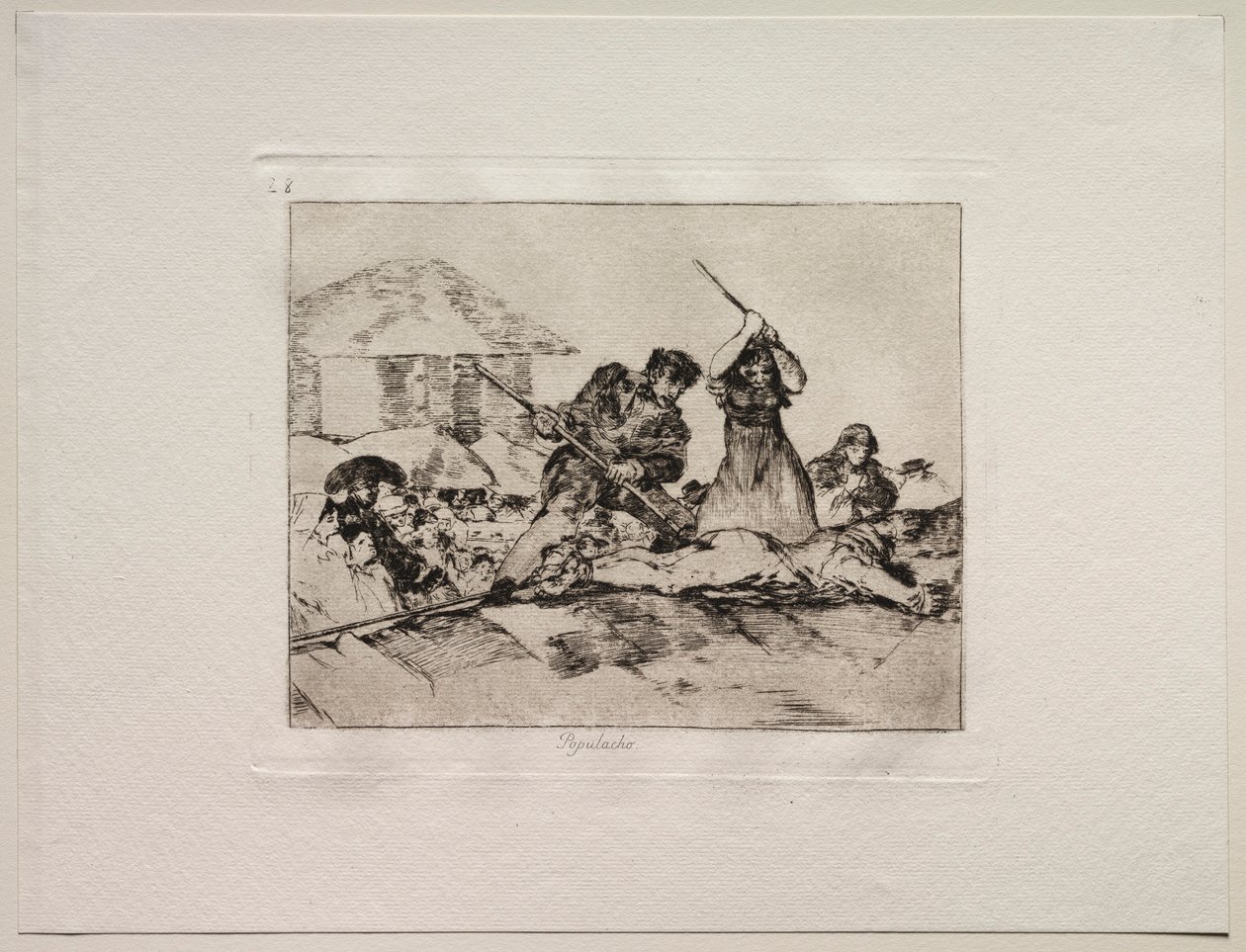 The Horrors of War: Rabble. av Francisco de Goya