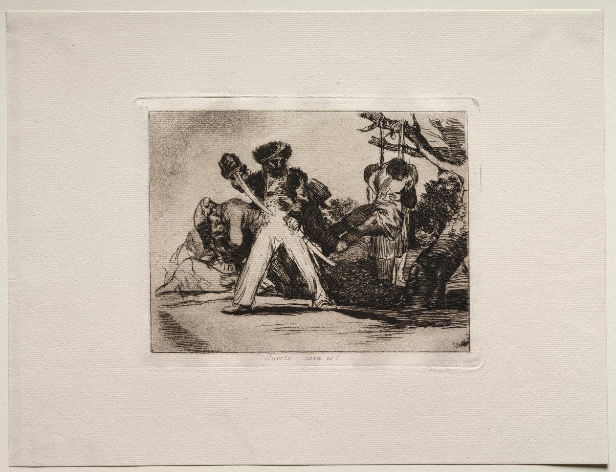 The Horrors of War: Thats Tough!. av Francisco de Goya