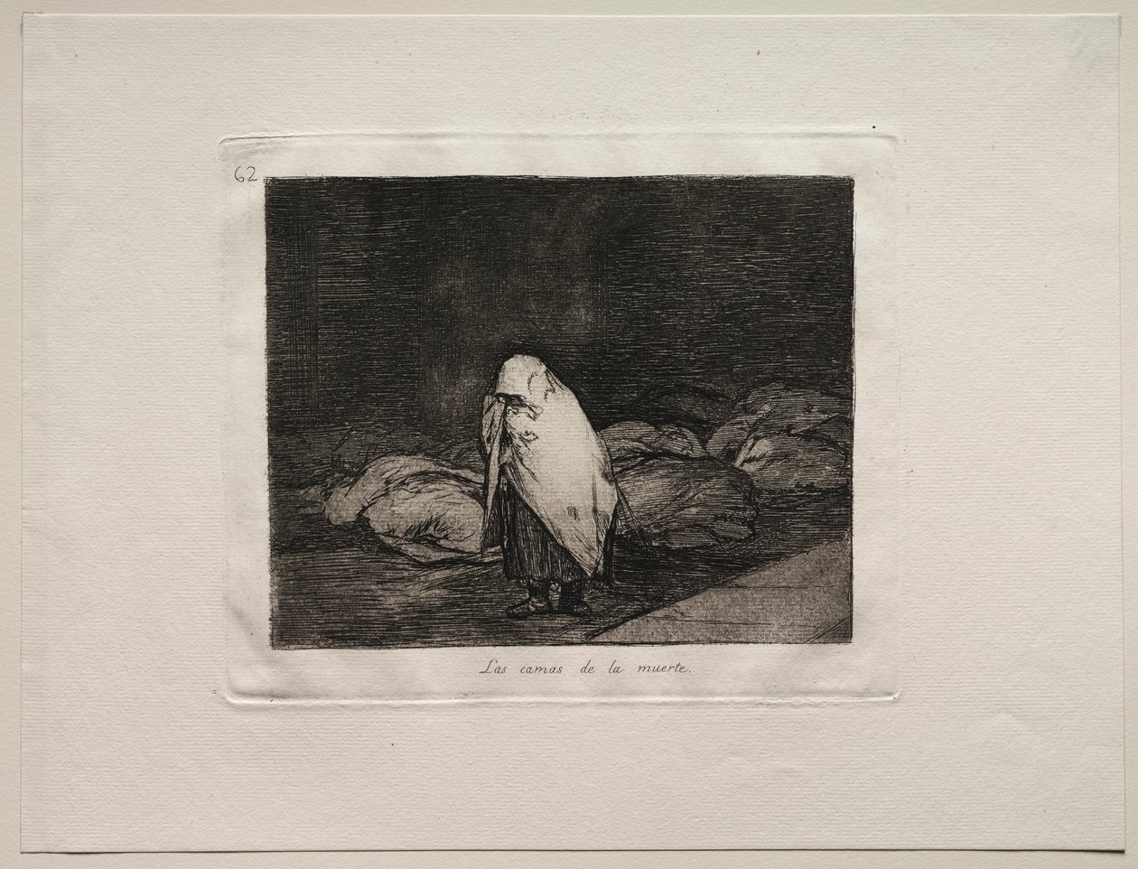 The Horrors of War: The Beds of Death. av Francisco de Goya