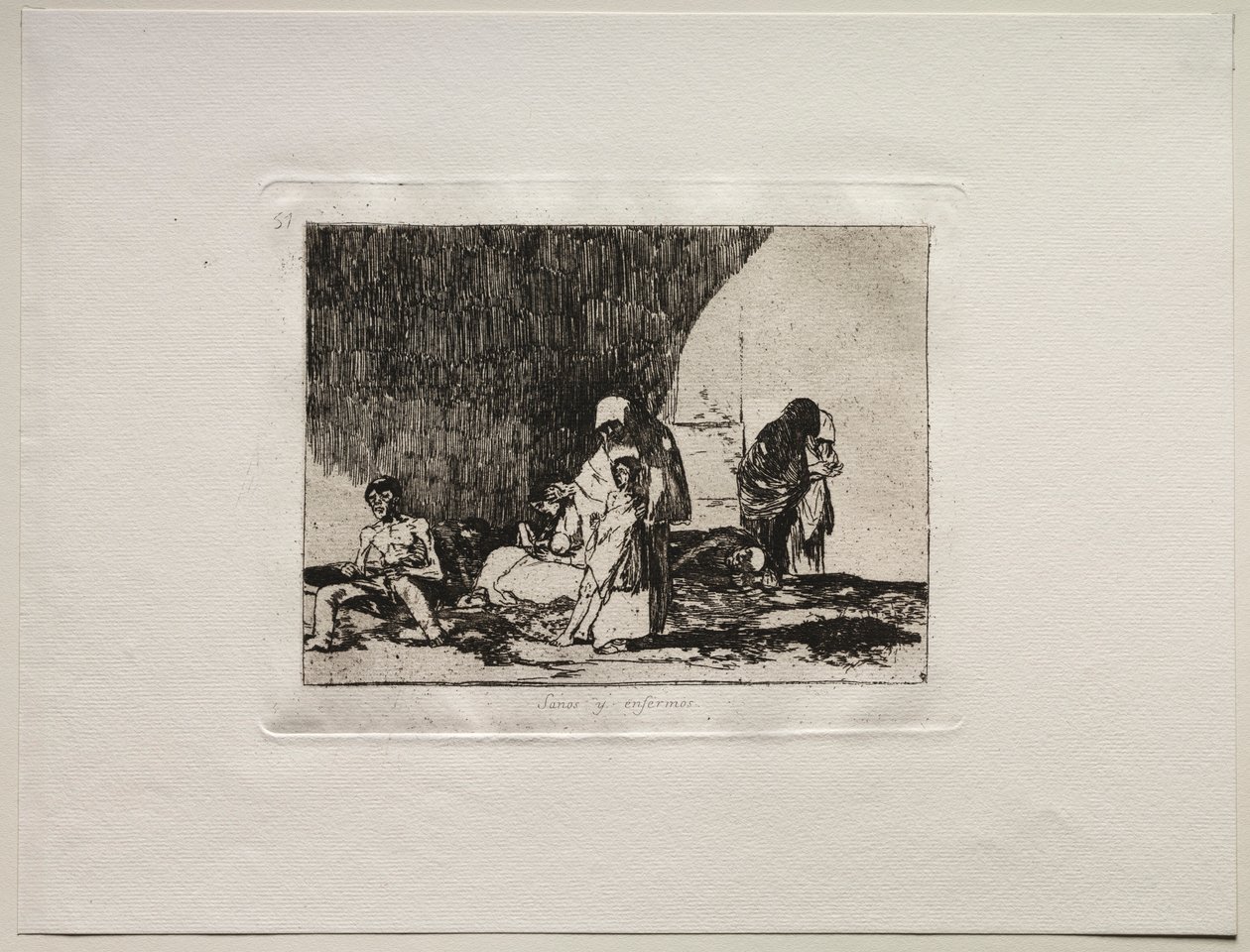 The Horrors of War: The Healthy and the Sick. av Francisco de Goya