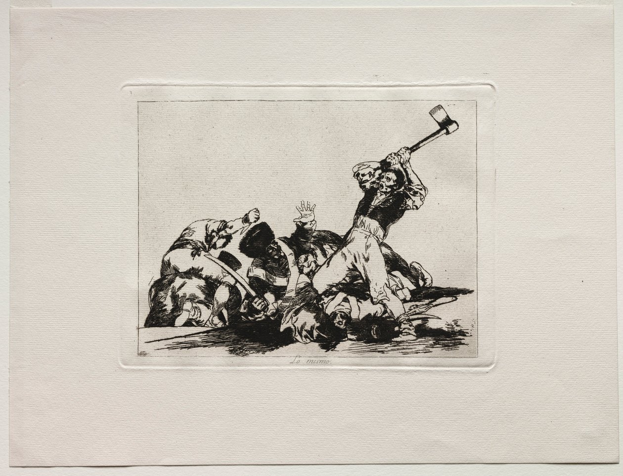 The Horrors of War: The Same. av Francisco de Goya