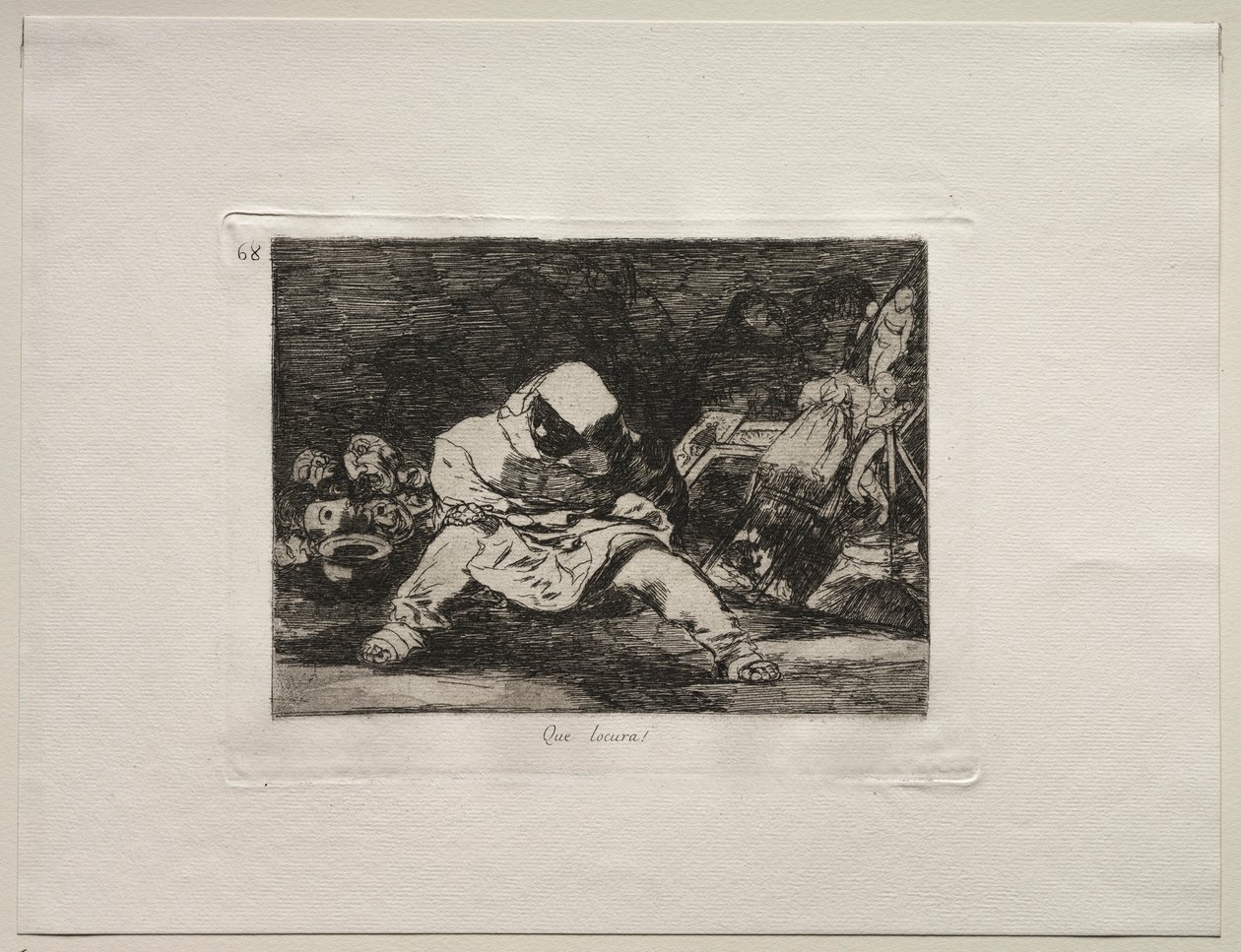 The Horrors of War: What Madness!. av Francisco de Goya