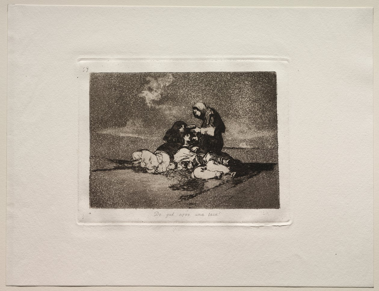 The Horrors of War: Hva er bruken av en kopp? av Francisco de Goya