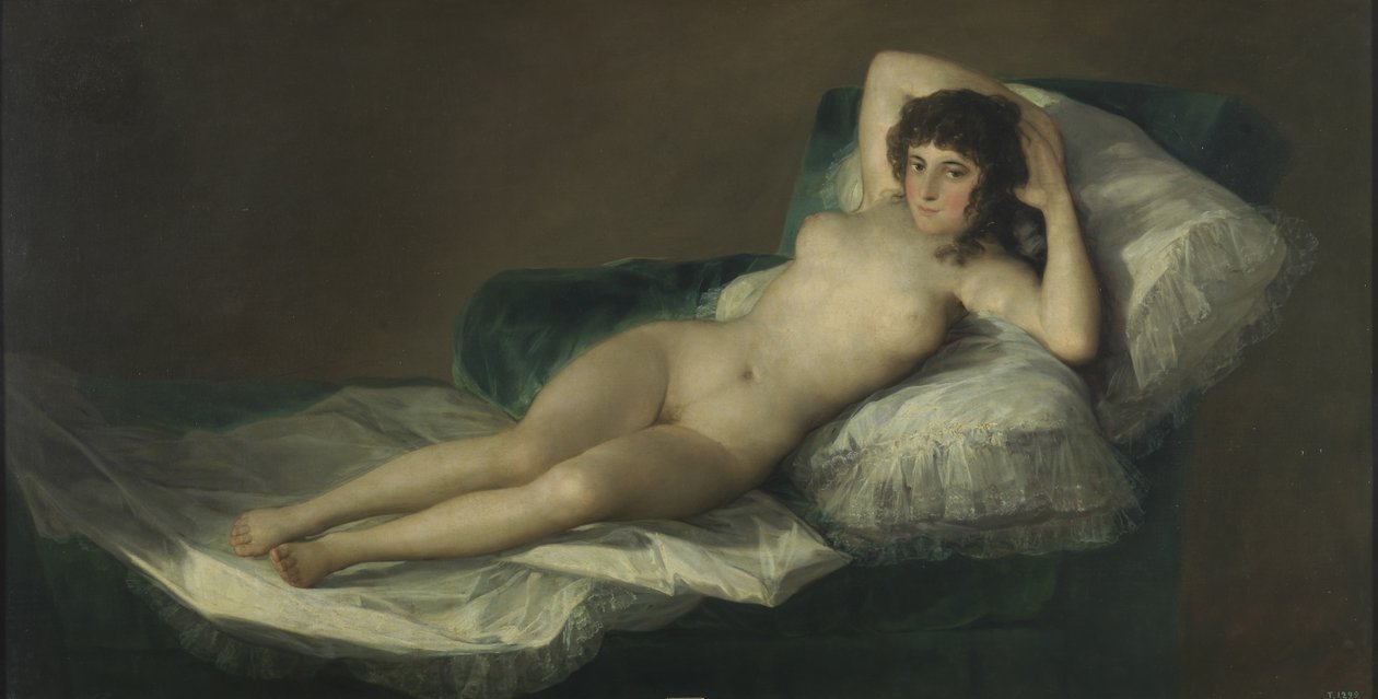 Den nakne Maja, ca. 1797-1800 av Francisco de Goya