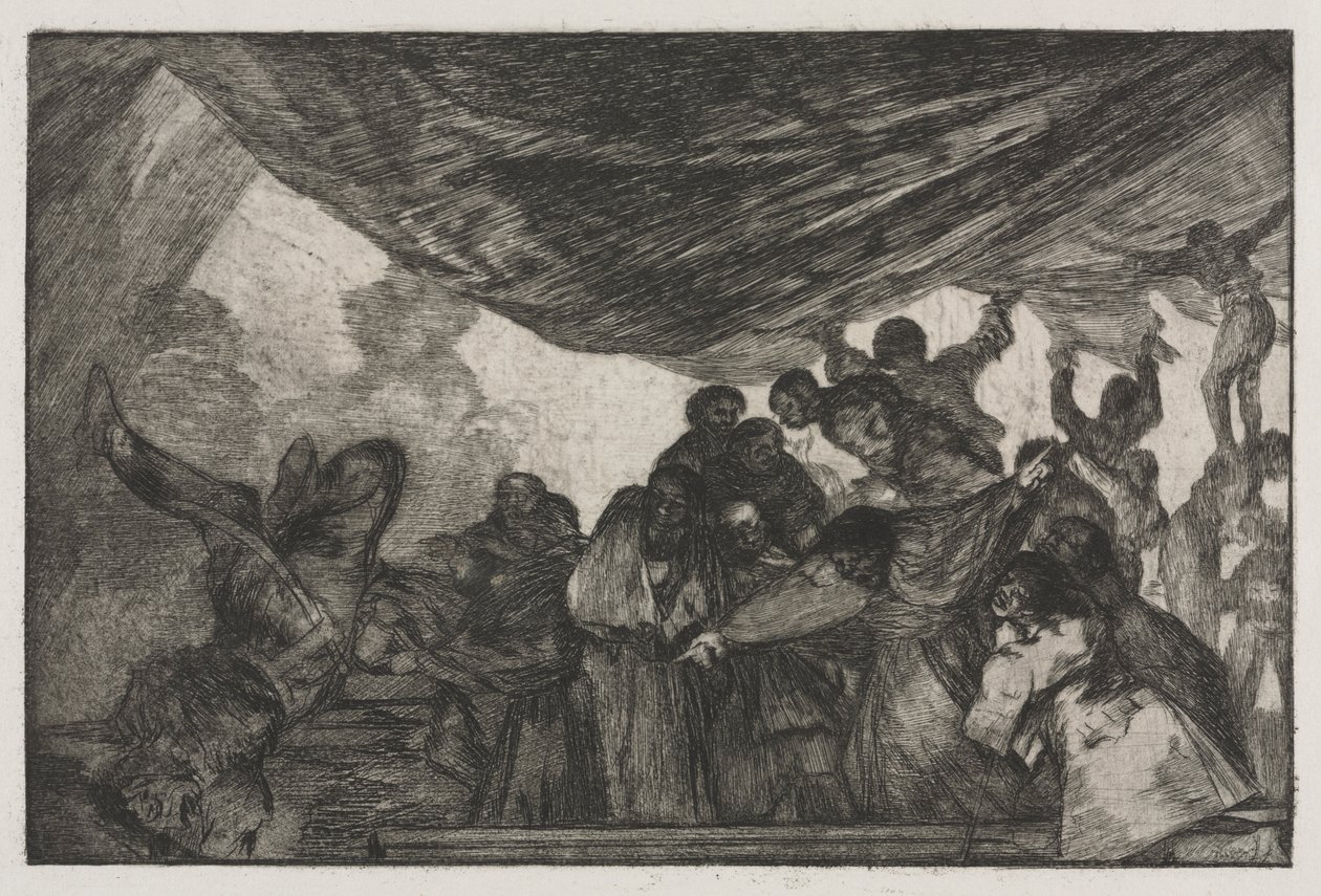 Ordspråkene: Klar dårskap, 1864. av Francisco de Goya