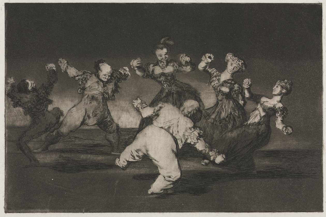 Ordspråkene: Hvis Marion vil danse, så må hun ta konsekvensene av Francisco de Goya