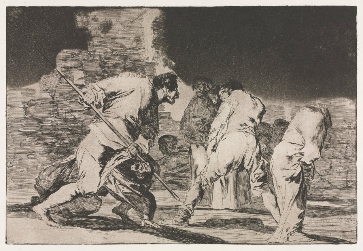 Ordspråkene: The Folly of Fury, 1864. av Francisco de Goya