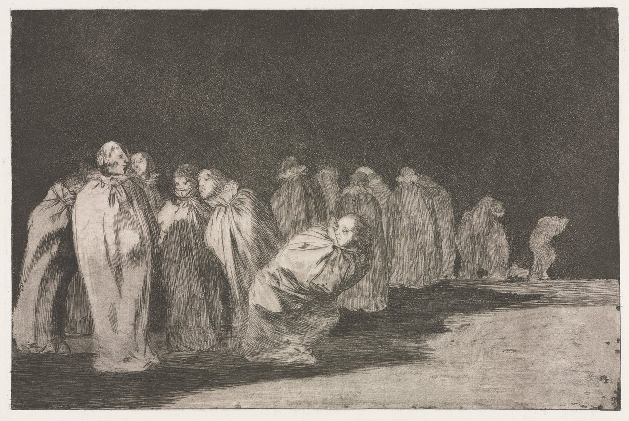 Ordspråkene: Mennene i sekker, 1864. av Francisco de Goya