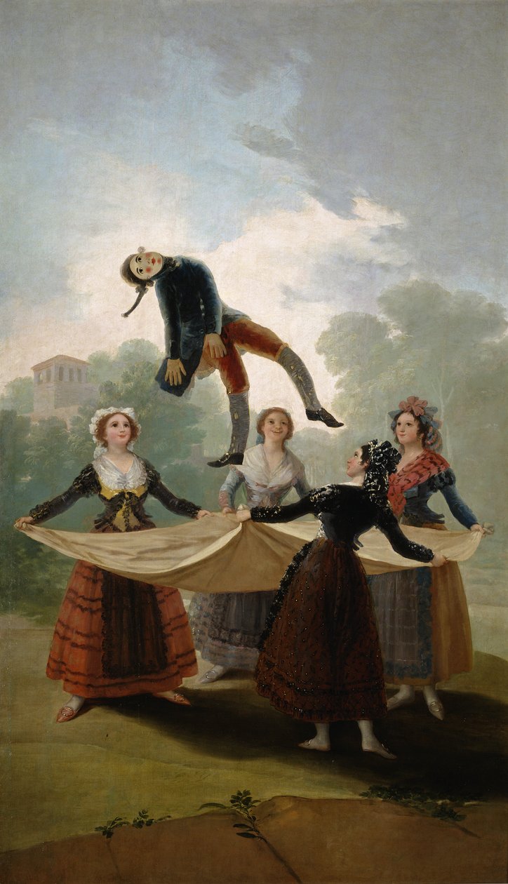 Straw Manikin El Pelele, 1791-1792 av Francisco de Goya