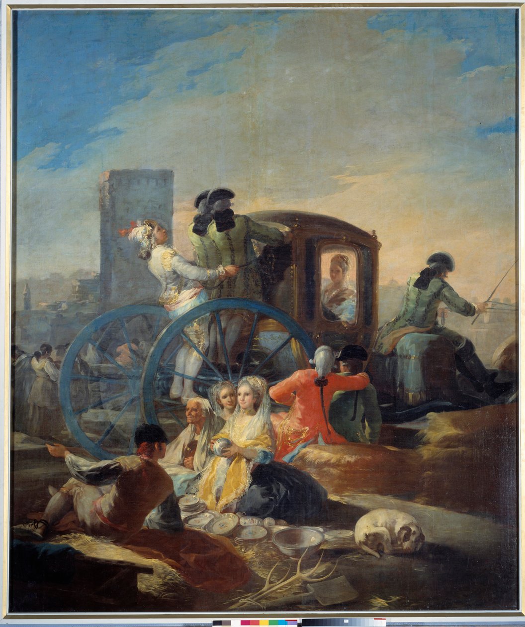 Oppvaskhandleren. Maleri av Francisco De Goya (1746-1828) av Francisco de Goya