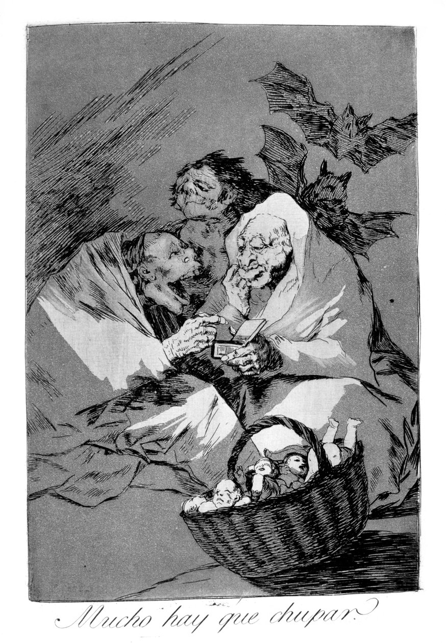 Det er mye å suge, 1799 av Francisco de Goya