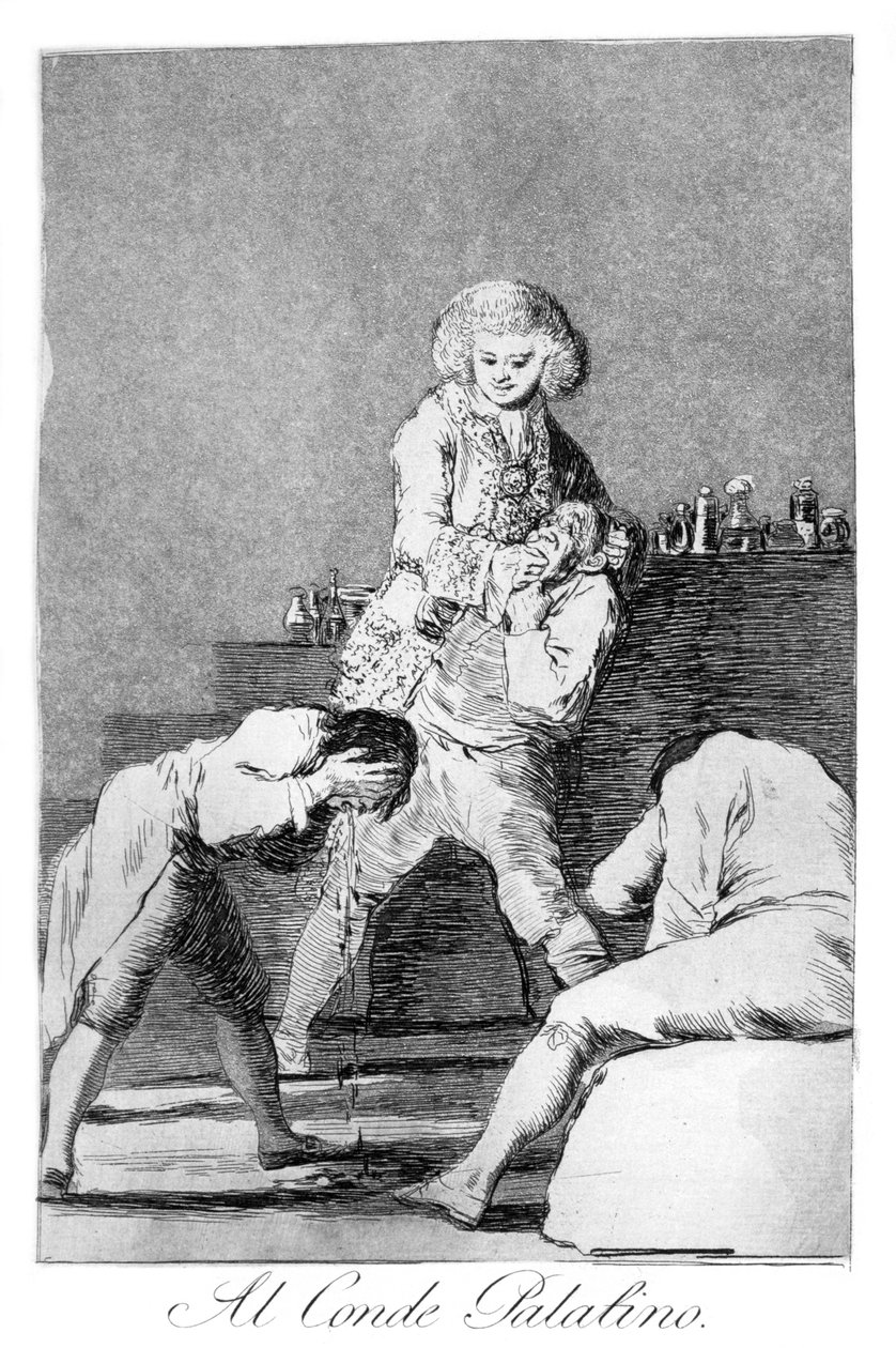 Til grev Palatine, 1799 av Francisco de Goya
