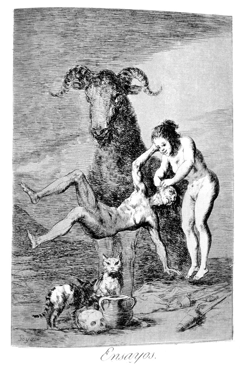 Rettssaker, 1799 av Francisco de Goya