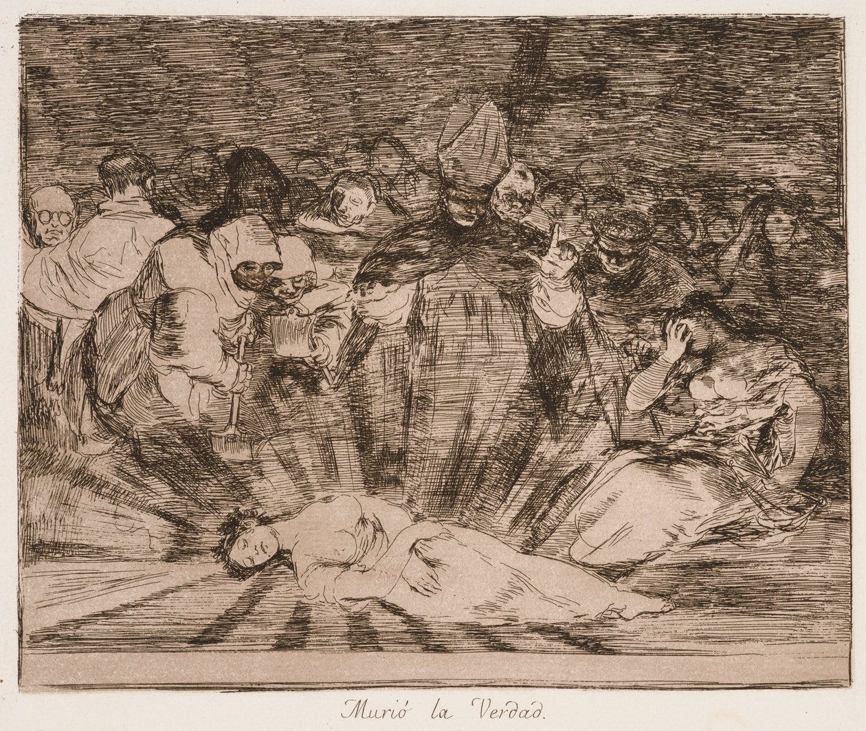 «Truth has Died» (Sannheten er død) fra serien «Krigens katastrofer» av Francisco de Goya