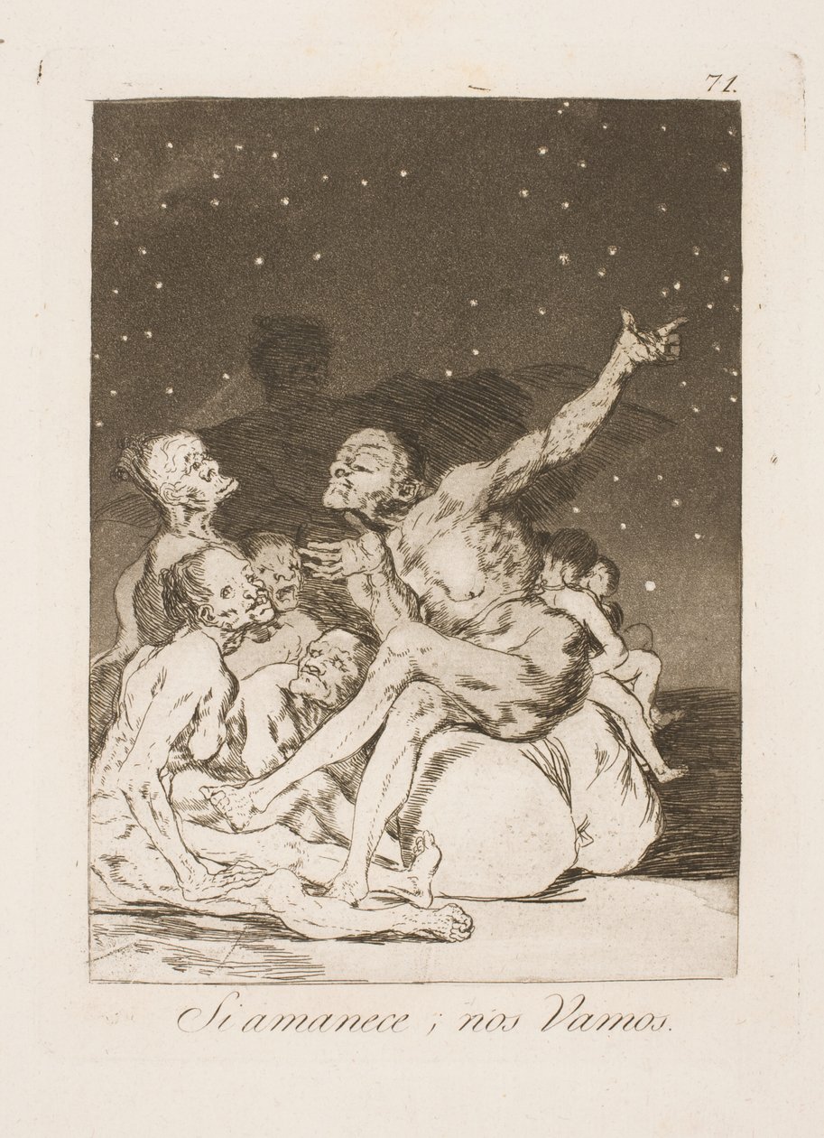 Ved daggry må vi dra av Francisco de Goya