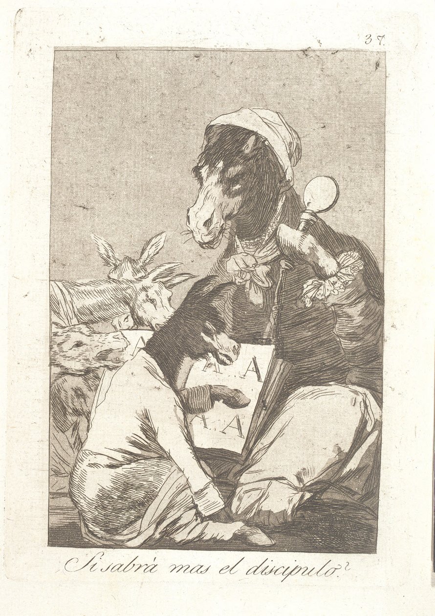 Vet eleven mer enn læreren? av Francisco de Goya