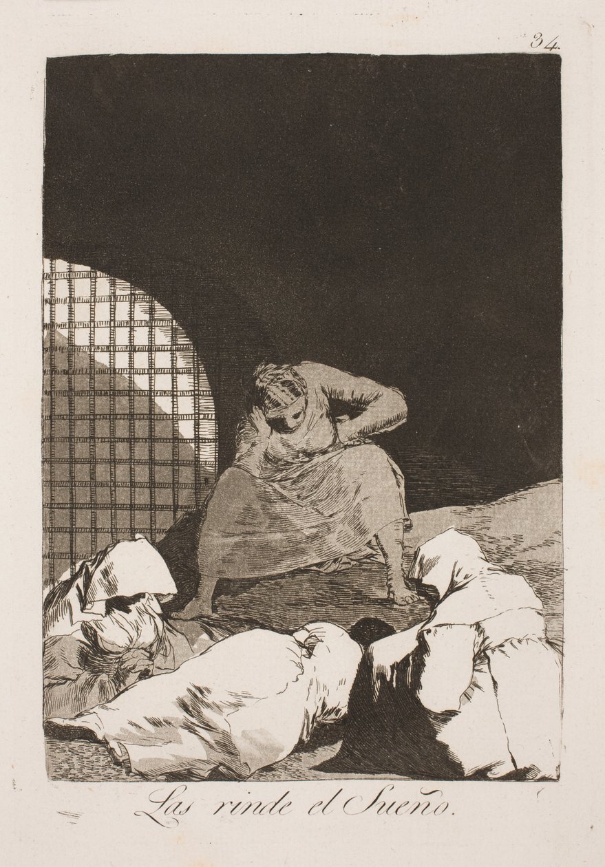 Ikke vekk dem, søvn kan være deres eneste trøst av Francisco de Goya