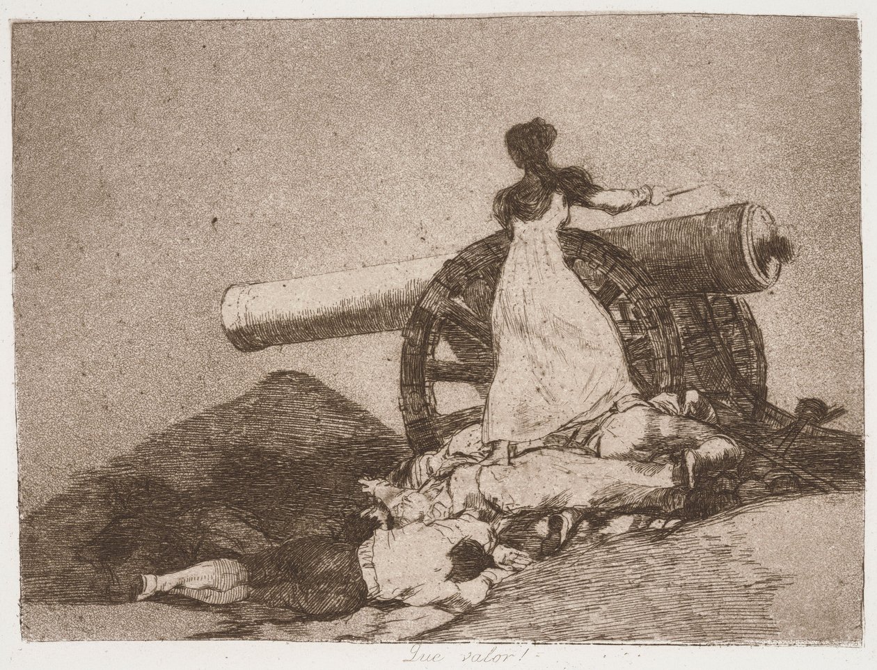 «What Courage!» (For et mot!) fra serien «Krigens katastrofer» av Francisco de Goya