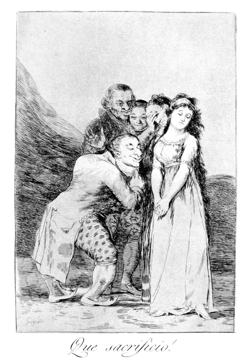 For et offer!, 1799 av Francisco de Goya