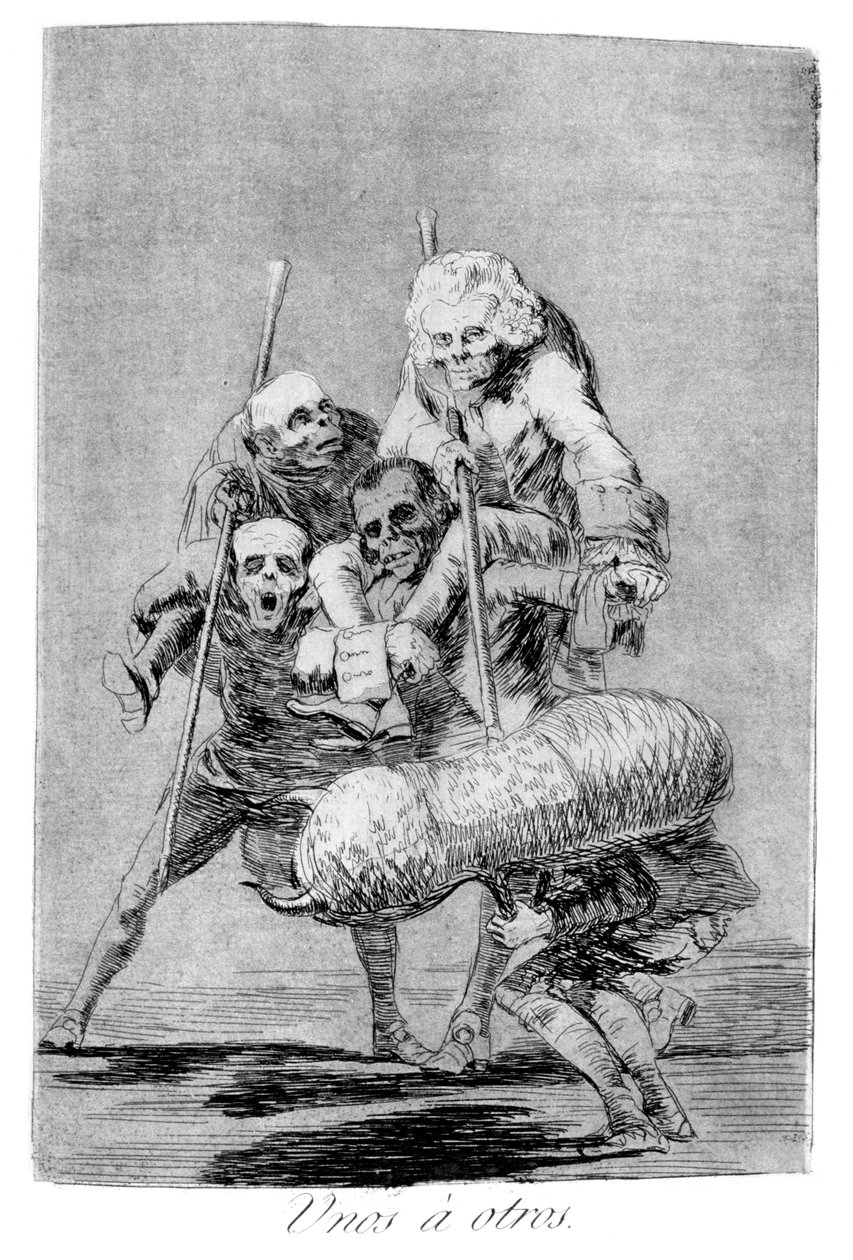 Hva man gjør mot en annen, 1799 av Francisco de Goya
