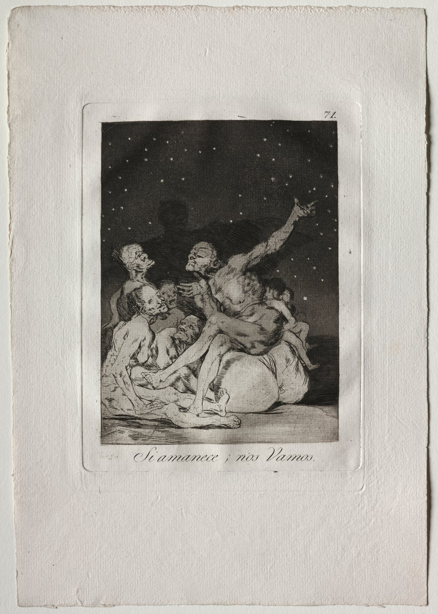 Når dagen bryter på, holder vi av av Francisco de Goya