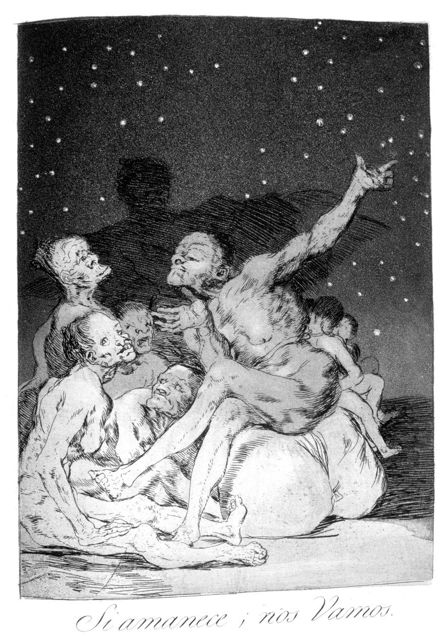 Når dagen bryter, har vi fri!, 1799 av Francisco de Goya