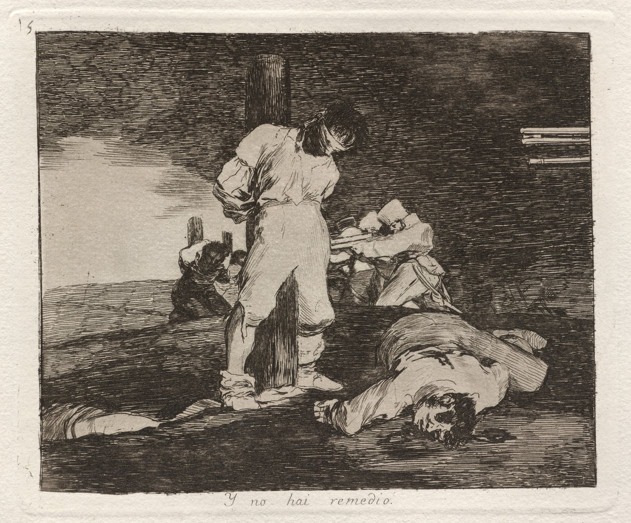 Y no hai remedio (og det er ingen hjelp for det) av Francisco de Goya