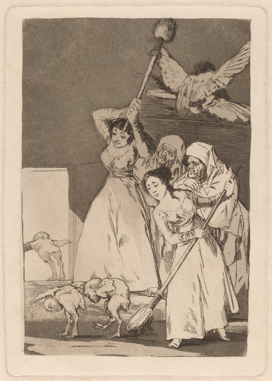 Ya van desplumados (There They Go Pucked) av Francisco de Goya