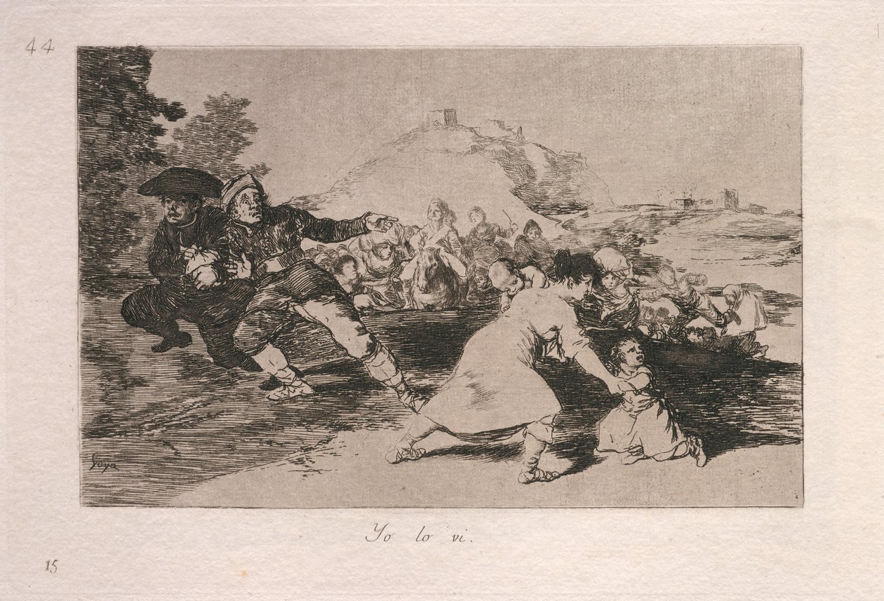 Yo lo vi (jeg så det) av Francisco de Goya