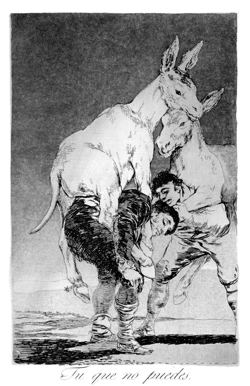 Du som ikke kan, 1799 av Francisco de Goya